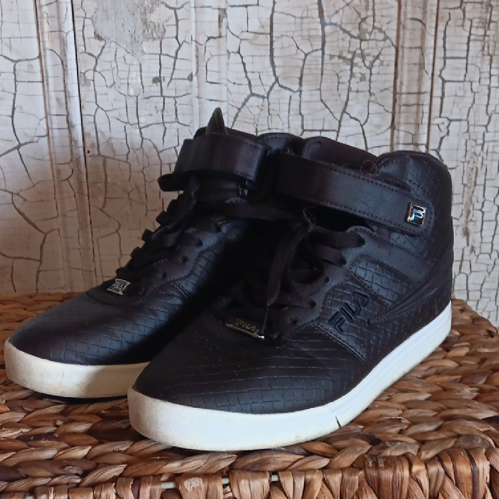 Fila Men's Brown High-Top Sneakers